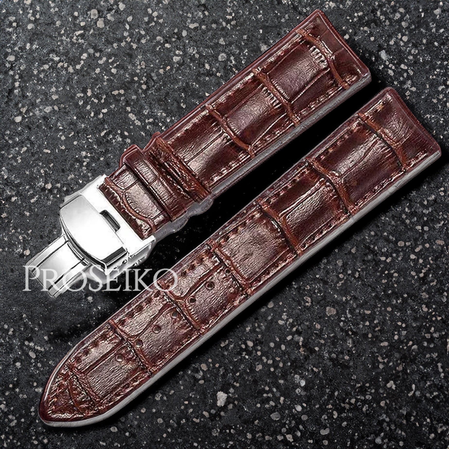 Leather Bracelet (Imitation Croco)